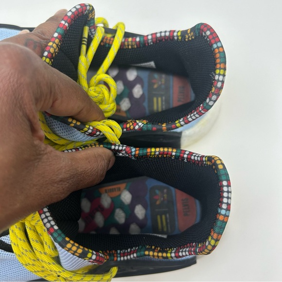 Adidas Pharrell x NMD Human Race 'Inspiration Pack' Sneakers Men Size 10.5 Blue - Picture 3 of 10
